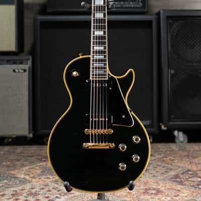 Gibson Vintage 1973 Les Paul Custom '54 Reissue Electric Guitar - Ebony with Hardshell Case - Used image 3