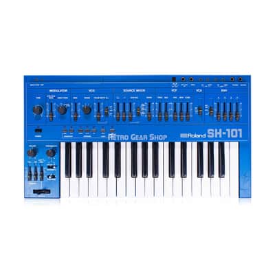 Roland SH-101 Vintage Monophonic Analog Synthesizer Blue