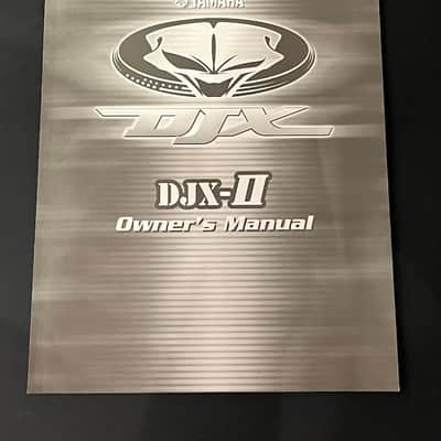 Yamaha DJX-II Keyboard Owner's Manual