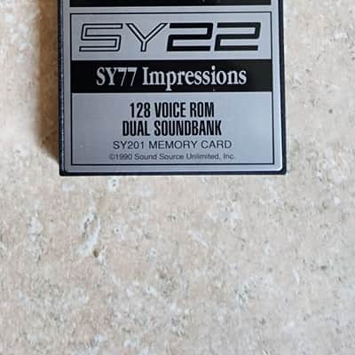 Sound Source Unlimited Yamaha SY22 - SY77 Impressions 128 Voice Rom Dual Soundbank Card - Rare image 1