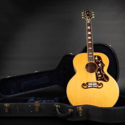 1998 Gibson SJ-200 Reissue - Antique Natural | USA Montana All Solid J-200 Jumbo Vintage Acoustic Guitar Good Wood Era Collector's Condition | OHSC image 1