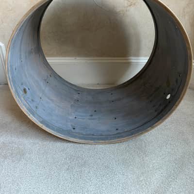Rogers Holiday Swivomatic Era 22” x 14 Inch Bass Drum Shell Project 60s - Natural image 3