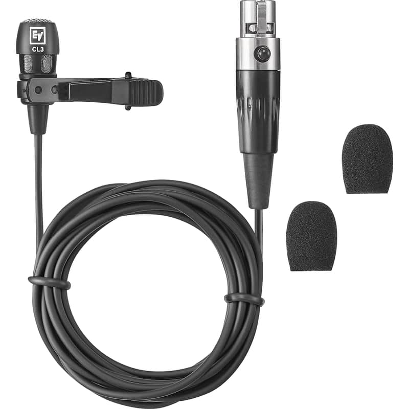 Electro-Voice RE3-ACC-CL3 Cardioid Lavalier Microphone with TA4F image 1