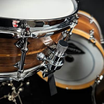 Craviotto Walnut with Cherry Inlay 4 Piece Shell Pack image 9