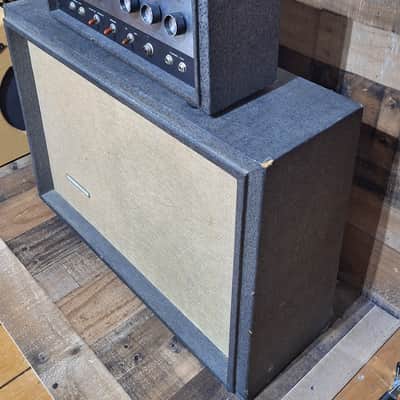 1963 Silvertone Model 1483 23-Watt 1x15 Bass / Guitar Piggyback image 3
