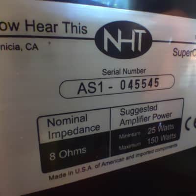 NHT AS1 Bookshelf Speakers 1990s image 6
