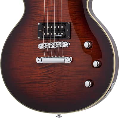 Schecter Solo-II Supreme Cat's Eye Black Burst image 1