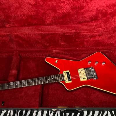 1979 - 1981 Hamer USA Standard Explorer Flame Top Transparent Cherry - Kahler Trem - Extremely RARE! Original Hamer Case - Four Digit Serial # 0583 image 14