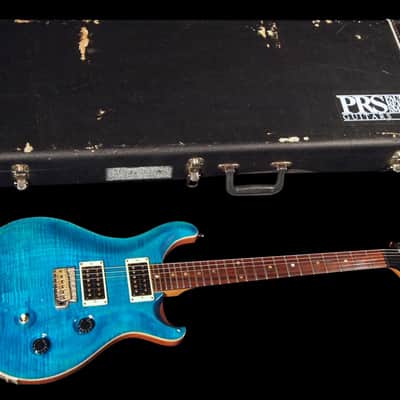 2002 Paul Reed Smith PRS CE-24 Flame Top CE24 ~ Blue Matteo ~ Great player with no issues! image 11