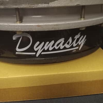 Dynasty Wedge Marching Snare Drum W/ Harness 14"x7" serial 10784 - Black image 2
