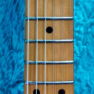 1976 Aria Pro II Stage Caster MIJ Matsumoku Natural Ash Strat w/ Case image 9