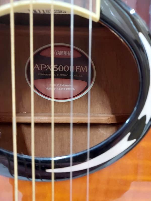 Yamaha APX500 II FM Thinline Acoustic Electric Guitar, Flame