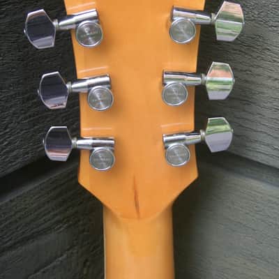 Yamaki YB400 Buffalo Head Dreadnought Guitar Circa 1980 Natural+Hard Case image 11