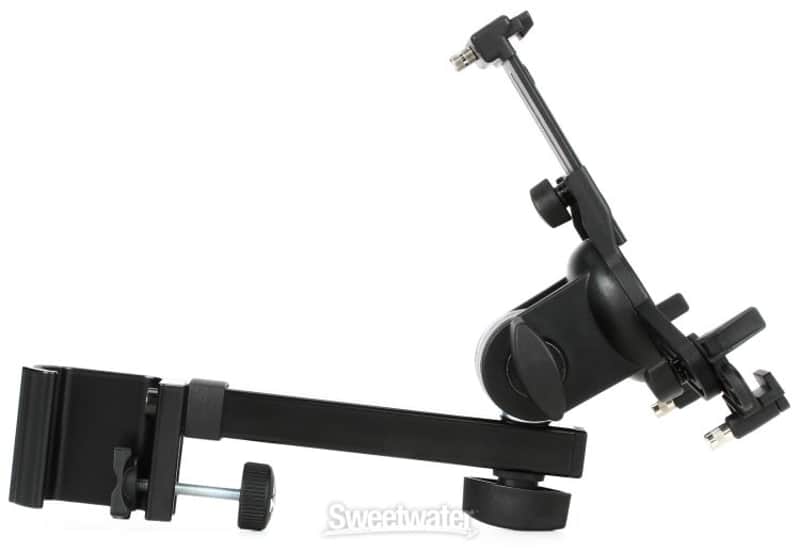 K&M 19796 Tablet PC Holder - Clamp Mount for Small iPad/Tablet Height 163-242mm (KM19796d1) image 1