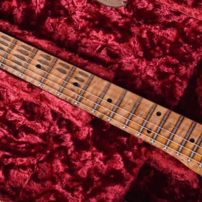 Fender Custom Shop Stratocaster 1956 Closet Classic Fat Roasted Neck Limited Edition Aged Black image 8
