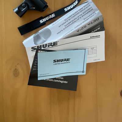 Shure BETA 52A Supercardioid Dynamic Bass Drum Microphone 2002 - Present - Black image 3