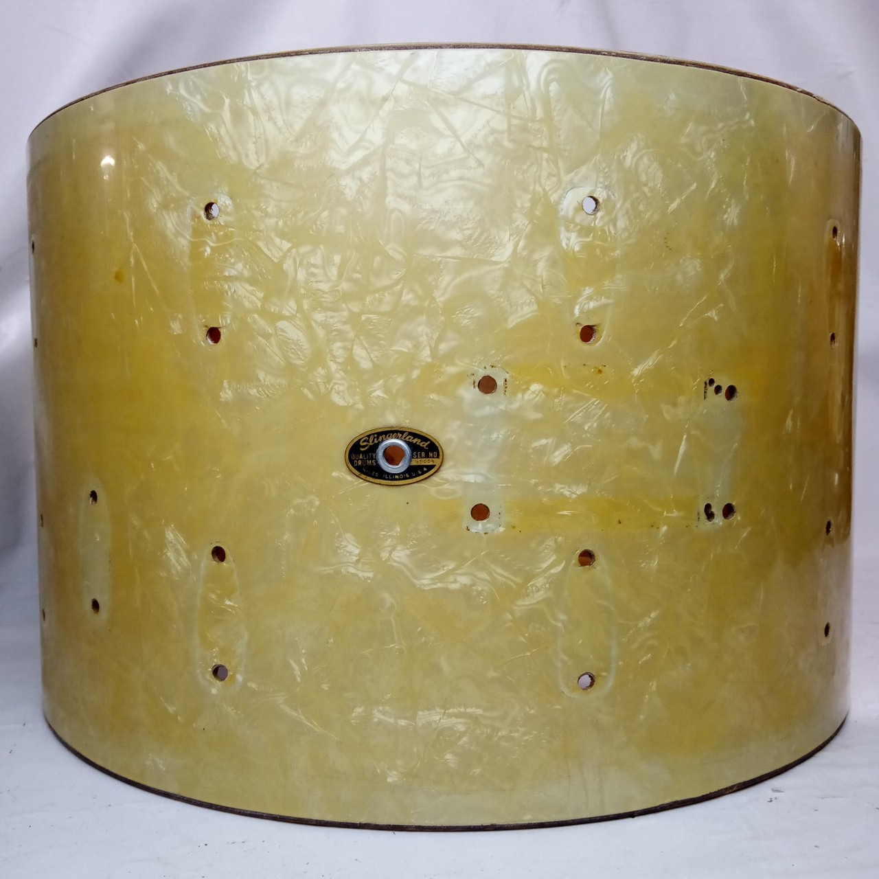 Slingerland 14x22" WMP Bass Drum Shell Vintage 60s/Sep'64 Sound King Black/Gold — main photograph