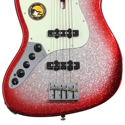 Sire Marcus Miller V7 2nd Generation Alder 4-string Left-handed Electric Bass Guitar - Redburst Sparkle image 2