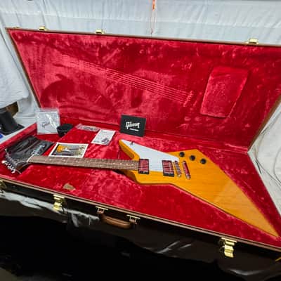 Gibson Explorer Guitar with Case 2021 - Antique Natural image 1