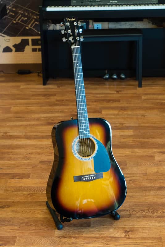Fender FA-100 Acoustic Guitar - Sunburst w/ Gig Bag image 1