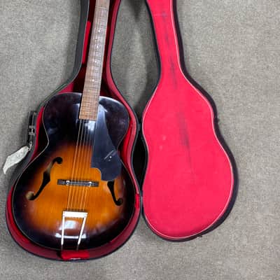 Vintage Kay P-3 Archtop Acoustic – Sunburst – w/ Period-Correct Case image 8