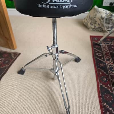 Rogers 5-Line Dyna-Sonic 5x14" COB Snare Drum 1974 - 100% Original w/ Snare Frame & Protection Racket Case. Includes Pearl Roadster / D-1000 Series Drum Throne – Heavy Duty Spindle Base and Vintage Pearl Double-Braced Heavy-Duty Snare Drum Stand (1980s image 14