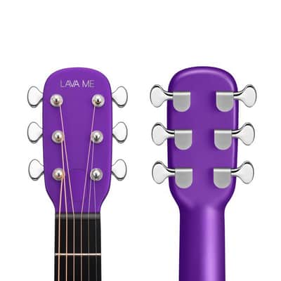 Lava Music L9220010 ME 4 Carbon Fiber 38” Acoustic / Electric Guitar With Gig Bag, Purple image 2