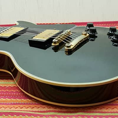 1985 Burny Les Paul Custom Black Beauty VH1 Pickups Made in Japan MIJ CIJ BB Super Grade RLG FLG image 4