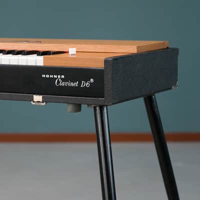 Hohner Clavinet D6 vintage instrument with original legs and transport cover, fresh hammer tip service. image 9
