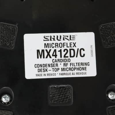 Shure Microflex MX412D/C Cardioid Condenser Gooseneck Desktop Microphone #47001 image 9