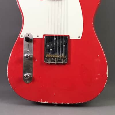 LEFTY! Vintage Boutique Custom Relic TL51 Nocaster Fiesta Red Nitro Lacquer Tele Guitar 1/4 Sawn Made in USA Klein Pickup 7 lb HSC image 2