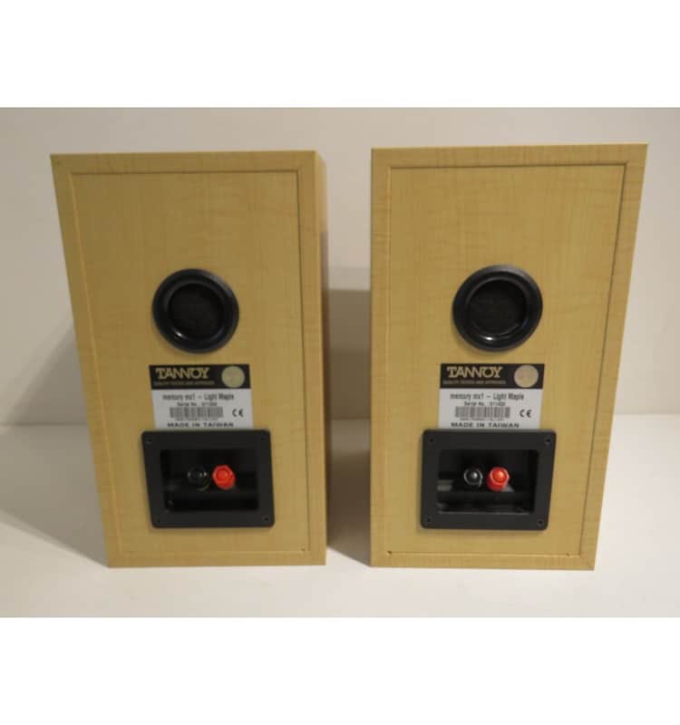 Tannoy Mercury MX1 Light Maple Bookshelf Speakers | Reverb
