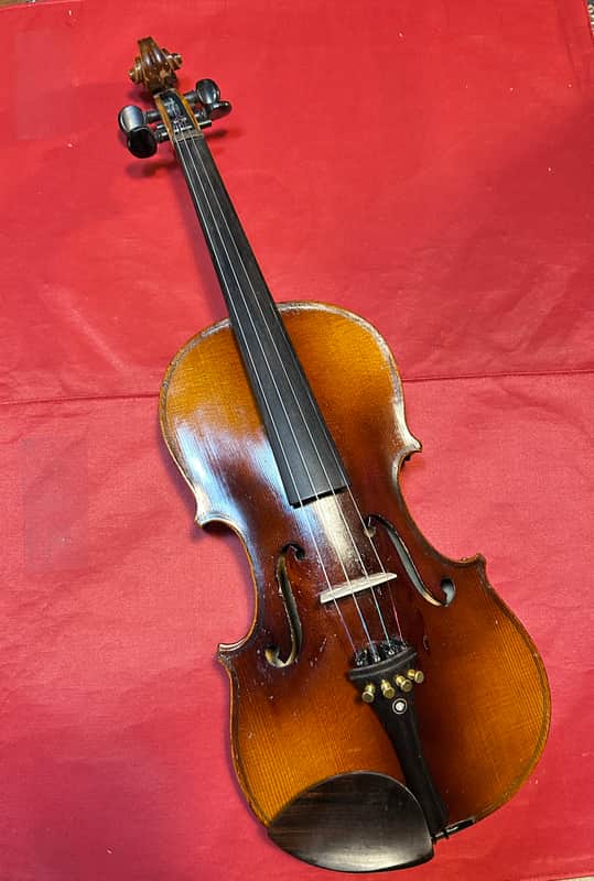 Vintage 4/4 Adult sized violin Early 1920s - Original finish - Copy of Antonio Stradivarius image 1
