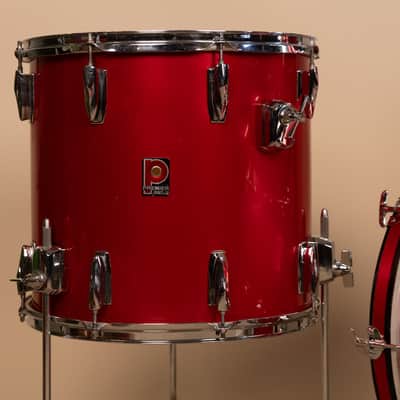 1980s Premier Soundwave Polychromatic Red Drum Set image 2