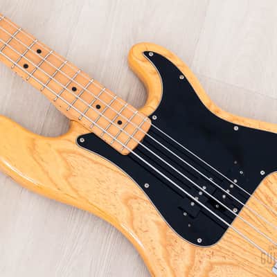 1989 Fender Precision Bass ‘70 Vintage Reissue PB70-700 Natural Ash w/ Case, Japan MIJ Fujigen image 7
