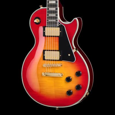 Epiphone Les Paul Custom Figured Heritage Cherry Sunburst with Gig Bag image 1