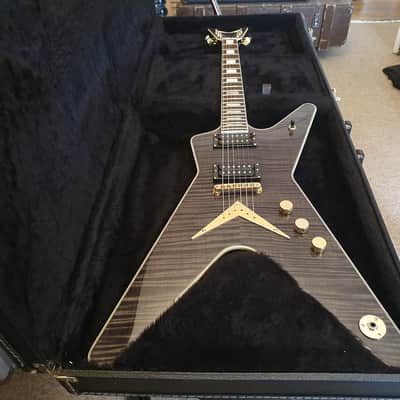 RARE Dean Limited Edition Black Gold ML Trans Black AAA Flame Top