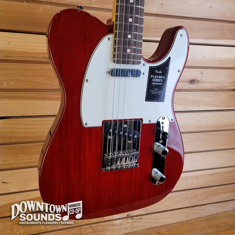 Fender Player II Telecaster Electric Guitar - Transparent Cherry, Rosewood Fingerboard