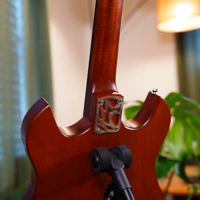Moar Dolly 2025 Handmade Danish Boutique Guitar | Roasted Mahogany | Hand-Wound P90 & Mini Humbucker | Rare image 9