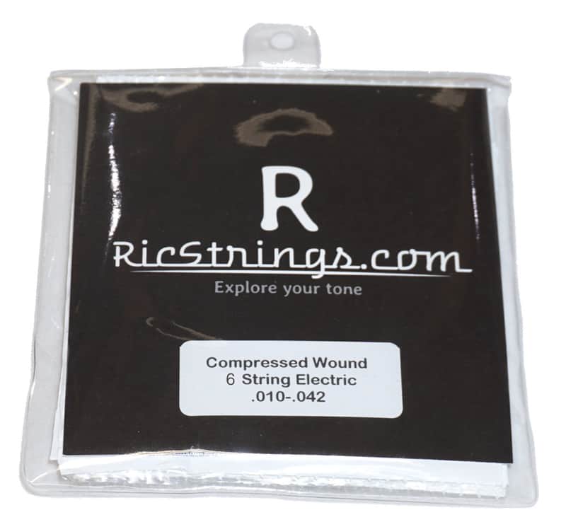 RicStrings.com Compressed Wound Six String Electric Strings .010-.042 image 1