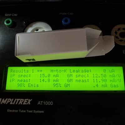 Amperex 6DJ8 tNOS AT1000 TESTED Balanced! PI Vacuum Tube HP Selected Heerlen ECC88 dual triode 1962-1973 image 2