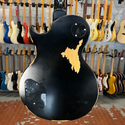 Vintage   V100 Icon Les Paul Jbm Gold Top image 6