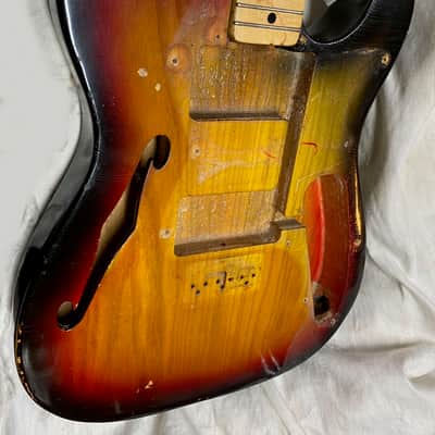 Fender Telecaster Thinline 1972 - Sunburst - Maple fingerboard image 21