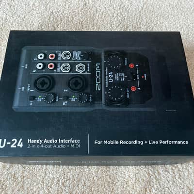 Zoom U-24 Handy USB Audio Interface 2010s - Black image 4
