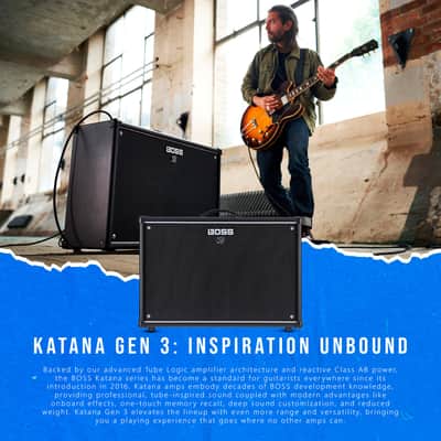 BOSS KTN-212-3 Katana Gen 3 100W 2x12" Combo Guitar Amplifier with Instrument Cable image 3