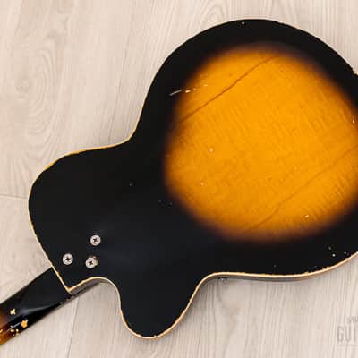 1960s Kay Swingmaster K763 Vintage Hollowbody Guitar w/ Kleenex Box Pickups, Case image 15