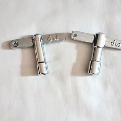 DW MANUAL DRUM KEYS (PAIR) - CHROME - FREE SHIP TO C-USA! image 3