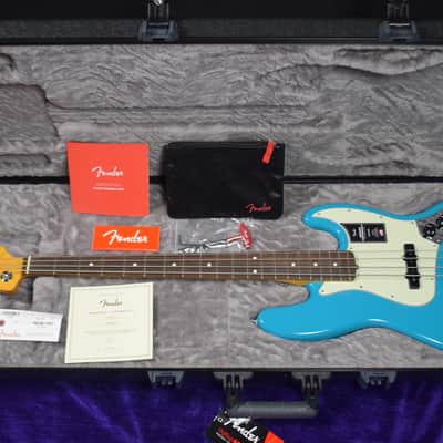 Fender AM Pro II Jazz (4), Miami Blue / Rosewood *IN STOCK* image 7
