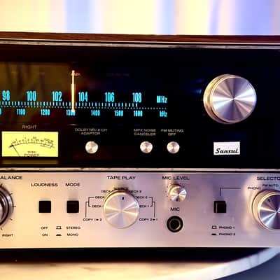 🎶✨ Sansui 7070 Vintage Stereo Receiver w/ Original Wood Case — Serviced, LED Dial, FM Aligned, Bench Tested image 4