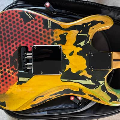 Unknown Stratocaster Kit Guitar - Hand Painted image 3